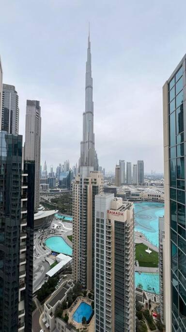 Apartmán Luxury Burj Khalifa View - Mins Walking Dubai Mall Exteriér fotografie